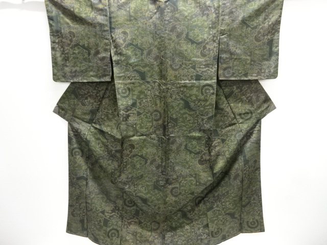 Japanese Kimono / Tsumugi Omeshi Silk